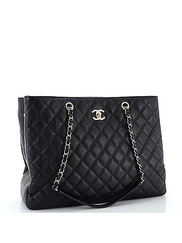 Chanel Classic CC Shopping Tote Quilted Caviar Large (view 2)