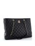 Chanel 100% Leather Black Classic CC Shopping Tote Quilted Caviar Large One size - photo 2