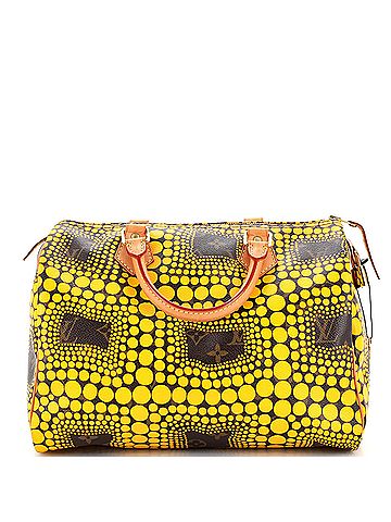 Louis Vuitton Speedy Handbag Limited Edition Kusama Town Monogram Canvas 30 (view 2)