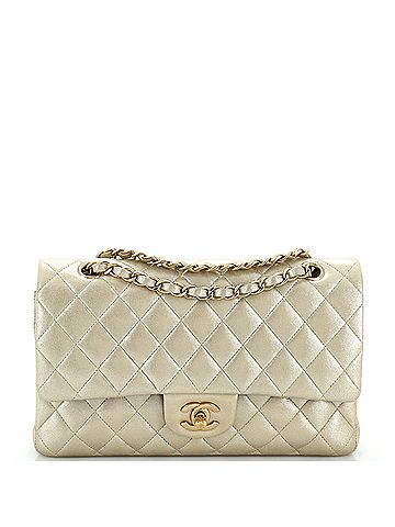 Chanel Classic Double Flap Bag Quilted Iridescent Calfskin Medium (view 1)