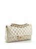 Chanel 100% Leather Tan Classic Double Flap Bag Quilted Iridescent Calfskin Medium One size - photo 3