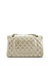 Chanel 100% Leather Tan Classic Double Flap Bag Quilted Iridescent Calfskin Medium One size - photo 4