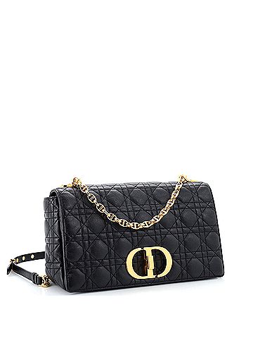 Christian Dior Caro Bag Cannage Quilt Calfskin Medium (view 2)