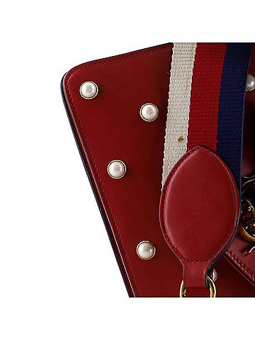 Gucci Broadway Pearly Bee Shoulder Bag Embellished Leather Mini (view 1)