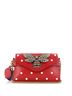 Gucci 100% Leather Red Broadway Pearly Bee Shoulder Bag Embellished Leather Mini One size - photo 3