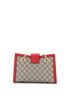 Gucci 100% Leather Red Padlock Chain Tote GG Coated Canvas Small One size - photo 4