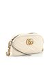 Gucci 100% Leather White GG Marmont Shoulder Bag Matelasse Leather Small One size - photo 3