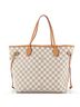 Louis Vuitton 100% Coatead Canvas Tan Neverfull NM Tote Damier MM One size - photo 1
