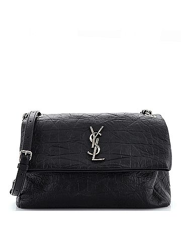 Saint Laurent West Hollywood Shoulder Bag Crocodile Embossed Leather Medium (view 1)