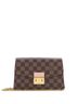 Louis Vuitton 100% Coatead Canvas Brown Croisette Chain Wallet NM Damier One size - photo 1