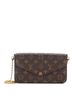 Louis Vuitton 100% Coatead Canvas Brown Felicie Pochette Monogram Canvas One size - photo 1