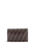 Fendi 100% Leather F is Fendi Envelope Wallet on Chain Zucca Embossed Leather One size - photo 2