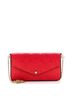 Louis Vuitton 100% Leather Red Felicie Pochette Monogram Empreinte Leather One size - photo 3