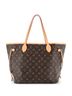Louis Vuitton 100% Coatead Canvas Brown Neverfull NM Tote Monogram Canvas MM One size - photo 4