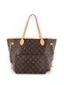 Louis Vuitton 100% Coatead Canvas Brown Neverfull NM Tote Monogram Canvas MM One size - photo 2
