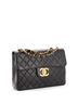 Chanel 100% Leather Black Vintage Classic Double Flap Bag Quilted Lambskin Jumbo One size - photo 3
