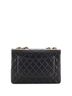 Chanel 100% Leather Black Vintage Classic Double Flap Bag Quilted Lambskin Jumbo One size - photo 4