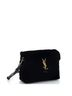 Saint Laurent Black Loulou Shoulder Bag Matelasse Chevron Velvet Toy One size - photo 3