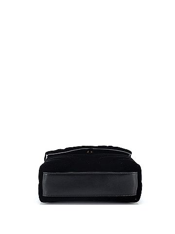 Saint Laurent Loulou Shoulder Bag Matelasse Chevron Velvet Toy (view 2)