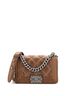 Chanel 100% Leather Brown Boy Flap Bag Quilted Calfskin with Micro Chain Detail Small One size - photo 1
