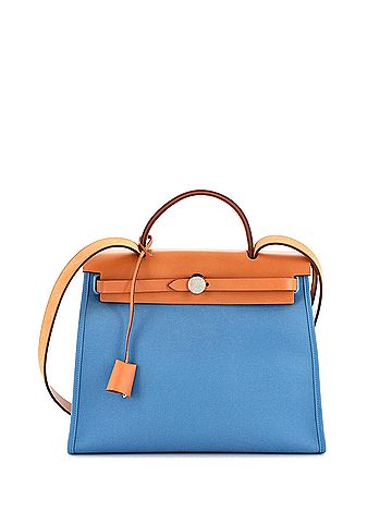 Hermès Herbag Zip Leather and Toile 31 (view 1)