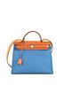 Hermès 100% Leather Blue Herbag Zip Leather and Toile 31 One size - photo 1