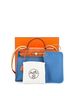 Hermès 100% Leather Blue Herbag Zip Leather and Toile 31 One size - photo 3