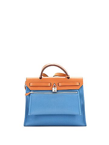 Hermès Herbag Zip Leather and Toile 31 (view 2)