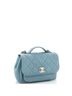 Chanel 100% Leather Blue Business Affinity Flap Bag Quilted Caviar Small One size - photo 2