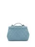 Chanel 100% Leather Blue Business Affinity Flap Bag Quilted Caviar Small One size - photo 5