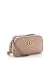 Gucci 100% Leather Tan GG Marmont Shoulder Bag Matelasse Leather Small One size - photo 3