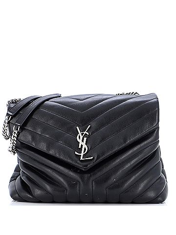 Saint Laurent Loulou Shoulder Bag Matelasse Chevron Leather Medium (view 2)
