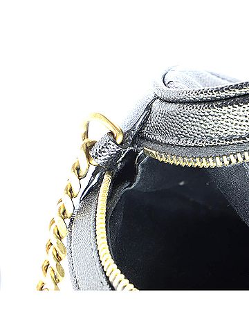 Saint Laurent Vinyle Round Camera Bag Matelasse Chevron Leather (view 1)