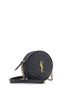 Saint Laurent 100% Leather Black Vinyle Round Camera Bag Matelasse Chevron Leather One size - photo 4
