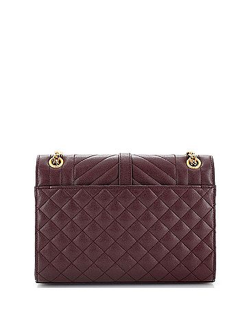 Saint Laurent Classic Monogram Envelope Satchel Mixed Matelasse Leather Medium (view 2)