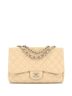Chanel 100% Leather Tan Vintage Classic Single Flap Bag Quilted Caviar Jumbo One size - photo 1