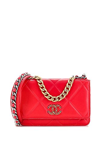 Chanel 19 Wallet on Chain Quilted Lambskin (view 1)