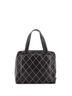 Chanel 100% Leather Black Surpique Zip Around Satchel Quilted Leather Large One size - photo 4