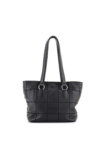 Chanel Square Stitch Tote Caviar Medium (view 2)