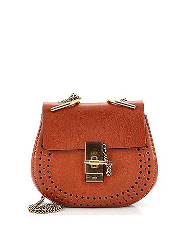 Chloé Drew Crossbody Bag Perforated Leather Mini (view 1)