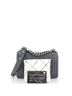 Chanel 100% Leather Gray So Black Boy Flap Bag Quilted Lambskin Small One size - photo 4