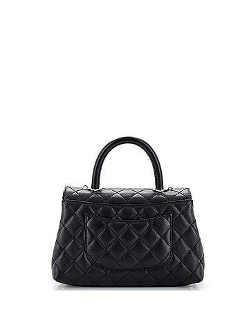Chanel Coco Top Handle Bag Quilted Caviar Mini (view 2)