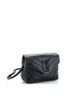 Saint Laurent 100% Leather Black Loulou Shoulder Bag Matelasse Chevron Leather Toy One size - photo 3