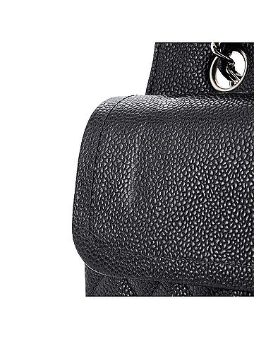 Chanel Vintage Classic Double Flap Bag Quilted Caviar Small (view 1)