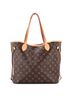 Louis Vuitton 100% Coatead Canvas Brown Neverfull NM Tote Monogram Canvas MM One size - photo 2