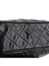 Chanel 100% Leather Black Vintage Diamond CC Camera Bag Quilted Leather Medium One size - photo 1