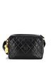 Chanel 100% Leather Black Vintage Diamond CC Camera Bag Quilted Leather Medium One size - photo 4