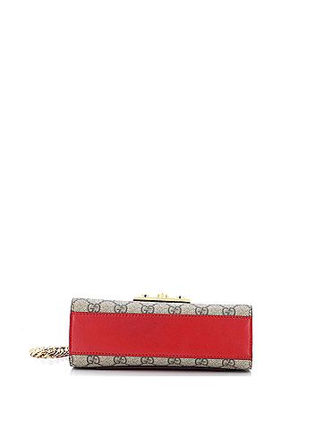 Gucci Padlock Shoulder Bag GG Coated Canvas and Leather Small (view 2)