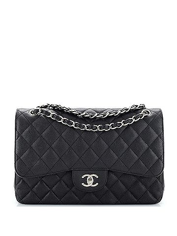 Chanel Classic Double Flap Bag Quilted Caviar Jumbo (view 1)