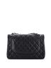 Chanel 100% Leather Black Classic Double Flap Bag Quilted Caviar Jumbo One size - photo 2